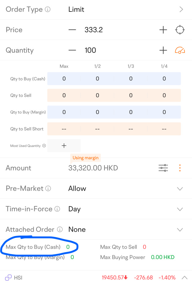 FAQ How to buy on cash and not use margin