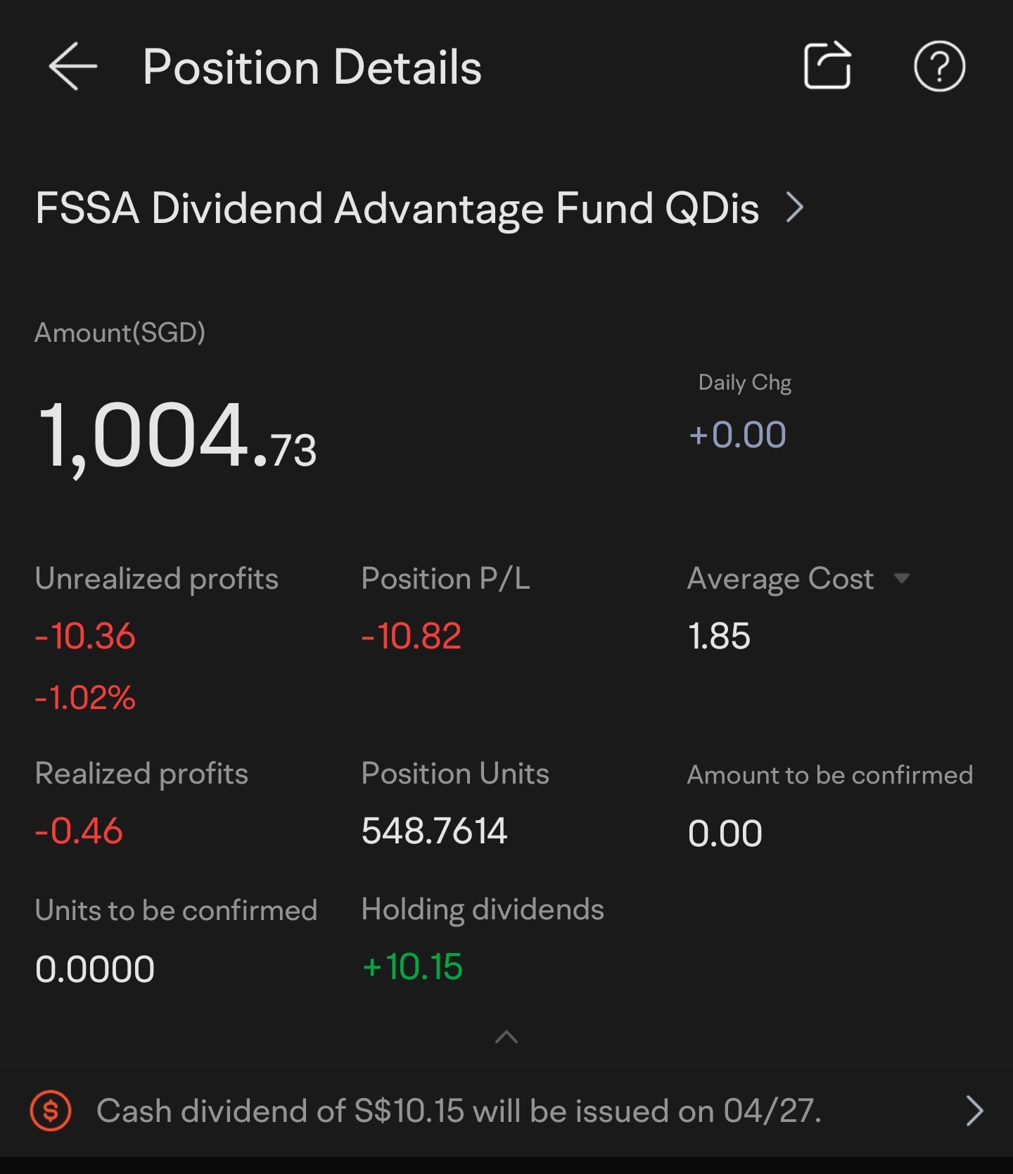 $FSSA Dividend Advantage Fund QDis (SG9999002083.MF)$