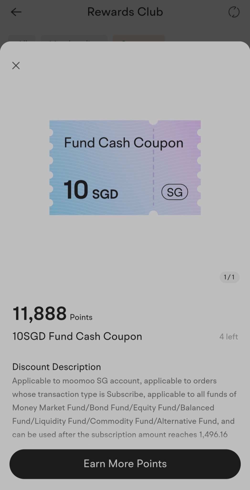 50新加坡元，10新加坡元基金券- moomoo 社区