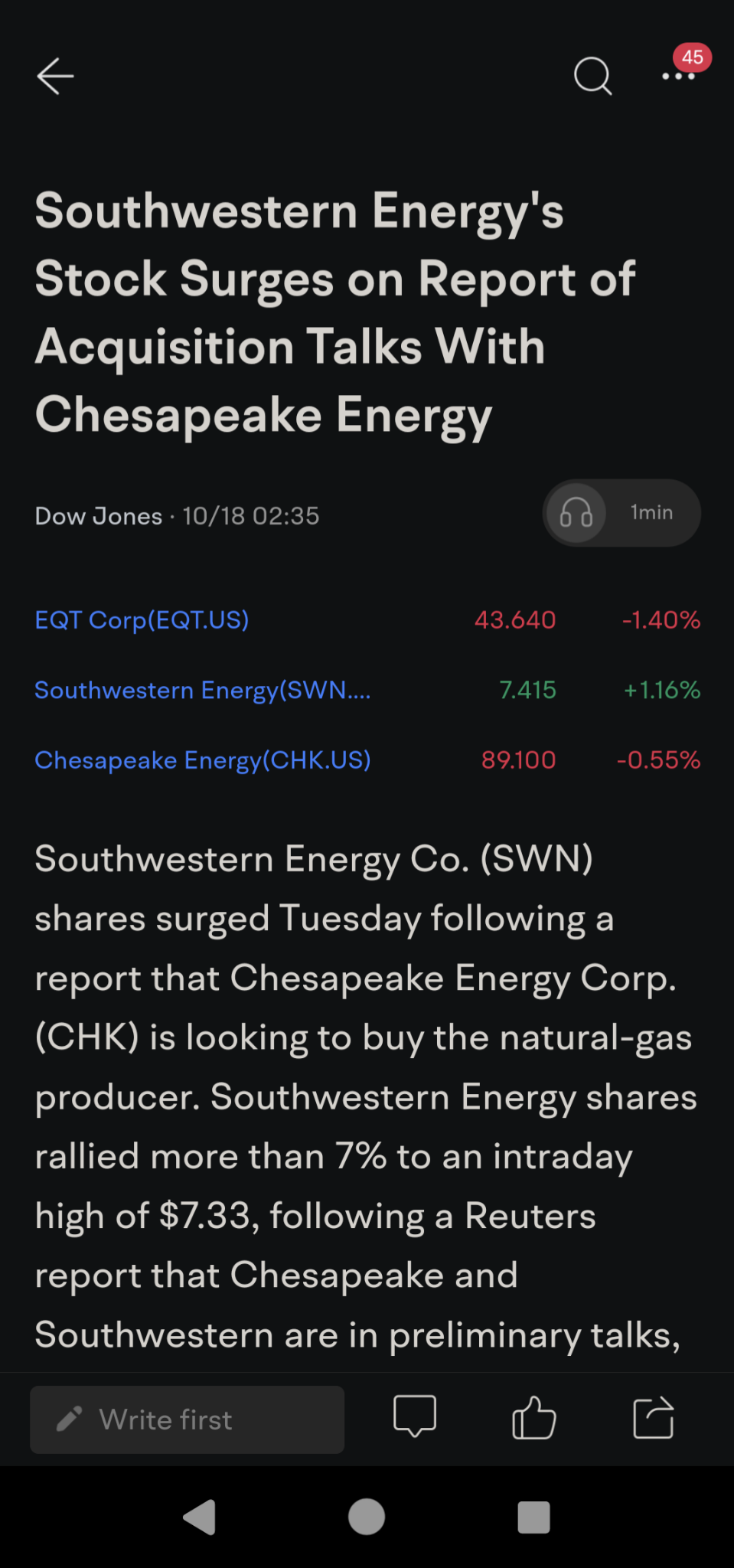 $美国西南能源 (SWN.US)$ 大石油公司将在燃料币价格便宜时抢购所有燃料币！ $埃克森美孚 (XOM.US)$$先锋自然资源 (PXD.US)$$西方石油 (OXY.US)$$太阳石油 (SUN.US)$$美国超微公司 (AMD.US)$$英伟达 (NVDA.US)$$奈飞 (NFLX.US)$$星巴克 (SBU...