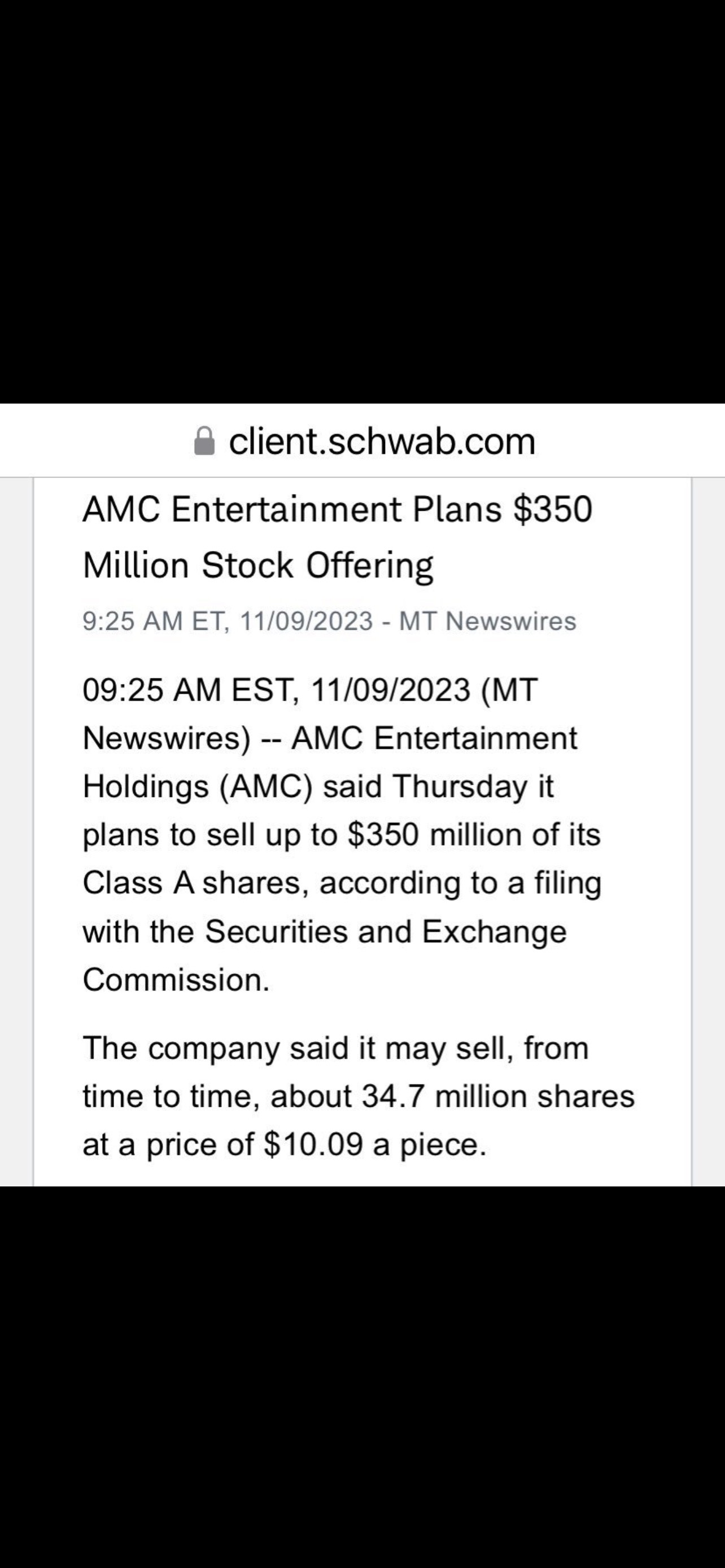 $AMC Entertainment (AMC.US)$ READ THIS !!!