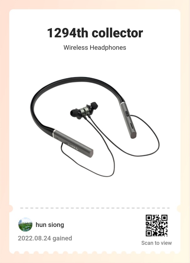 Wireless Headphone gifted by Moomoo