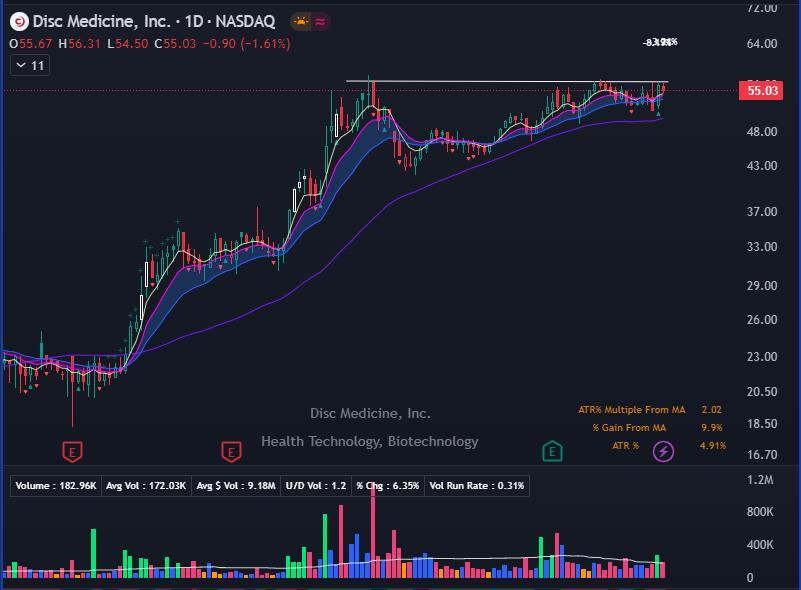 $Disc Medicine (IRON.US)$ 振幅收窄, 关注中...