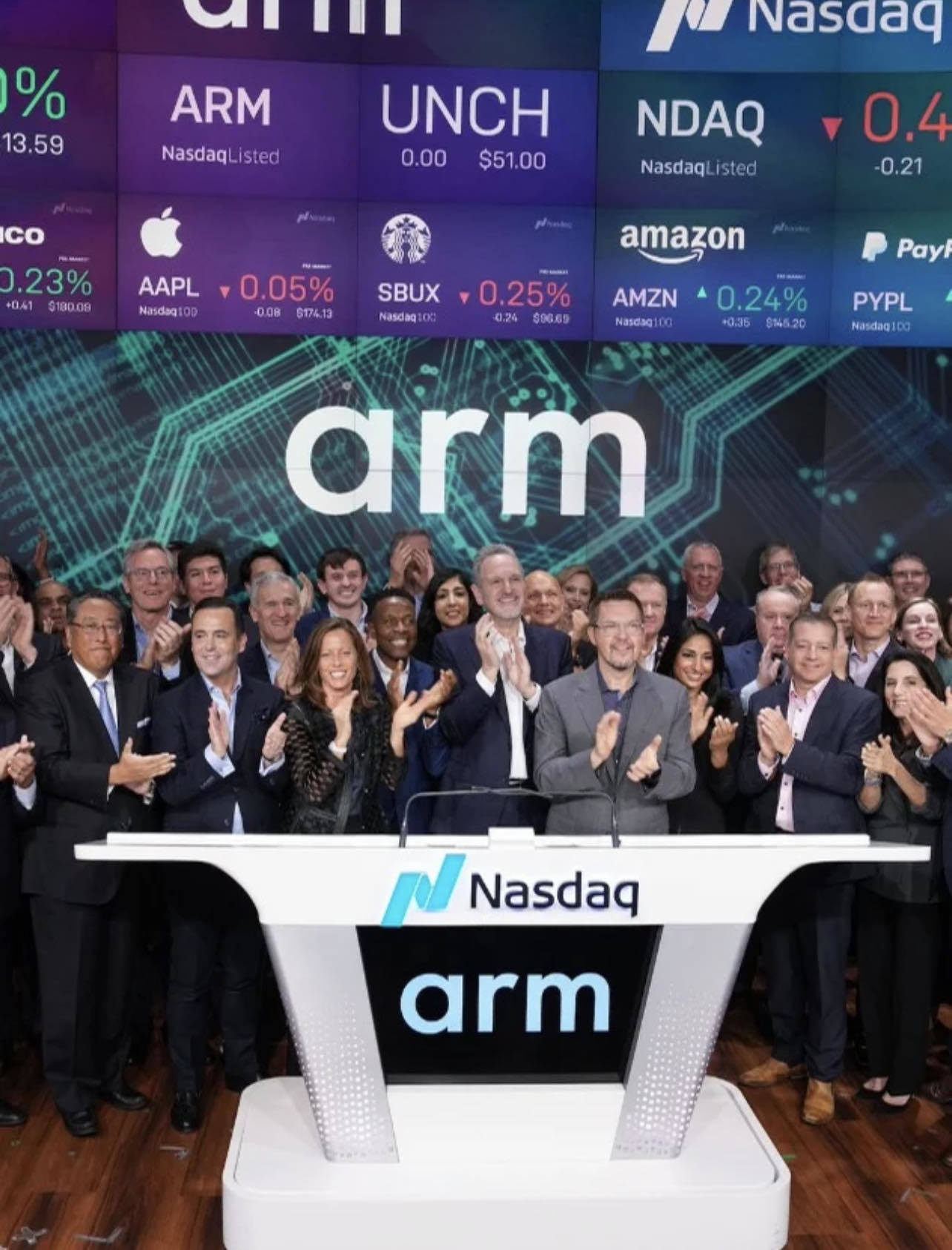 $Arm Holdings (ARM.US)$  才上市沒幾天一直跌