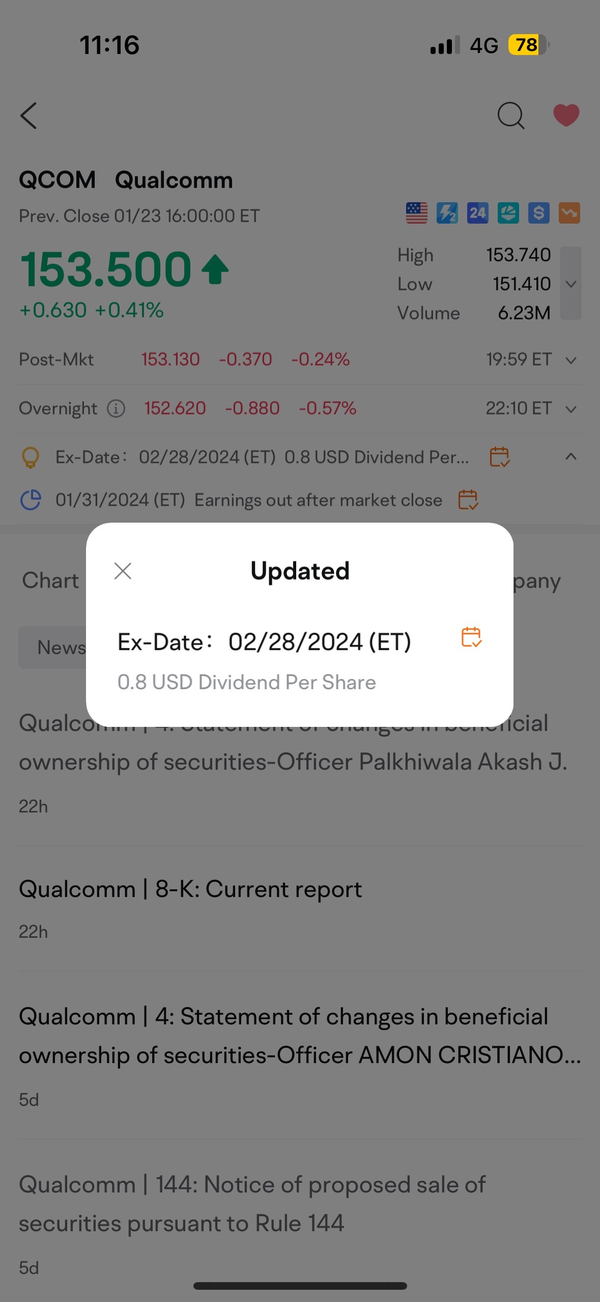 高通(QCOM.US)$ 2024年的股息发放日期是什么时候？我看到了这个，但我不确定。因为这是我第一次购买股息股票... - moomoo 社区