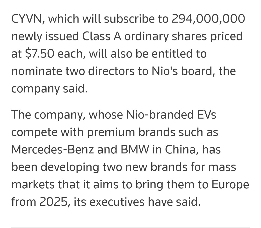 $ニオ (NIO.US)$