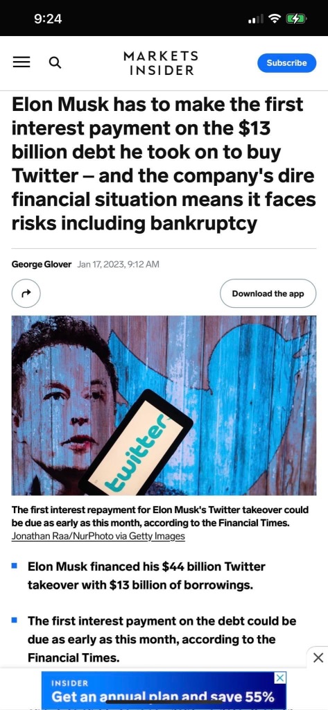 Did Elon Musk or Tesla buy Twitter?