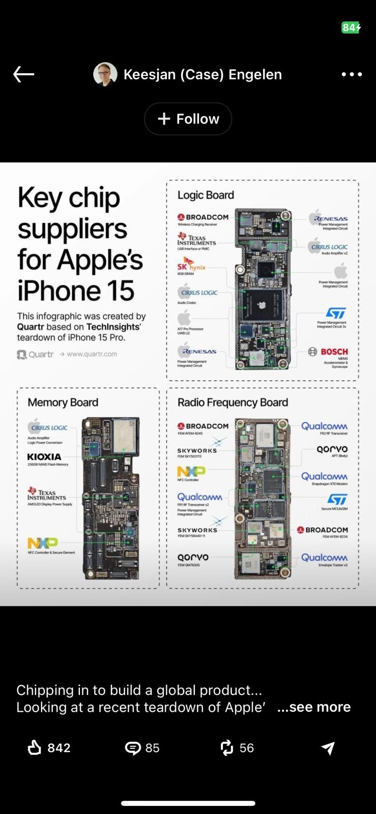 $高通 (QCOM.US)$ 哇，苹果财务报告糟糕透了