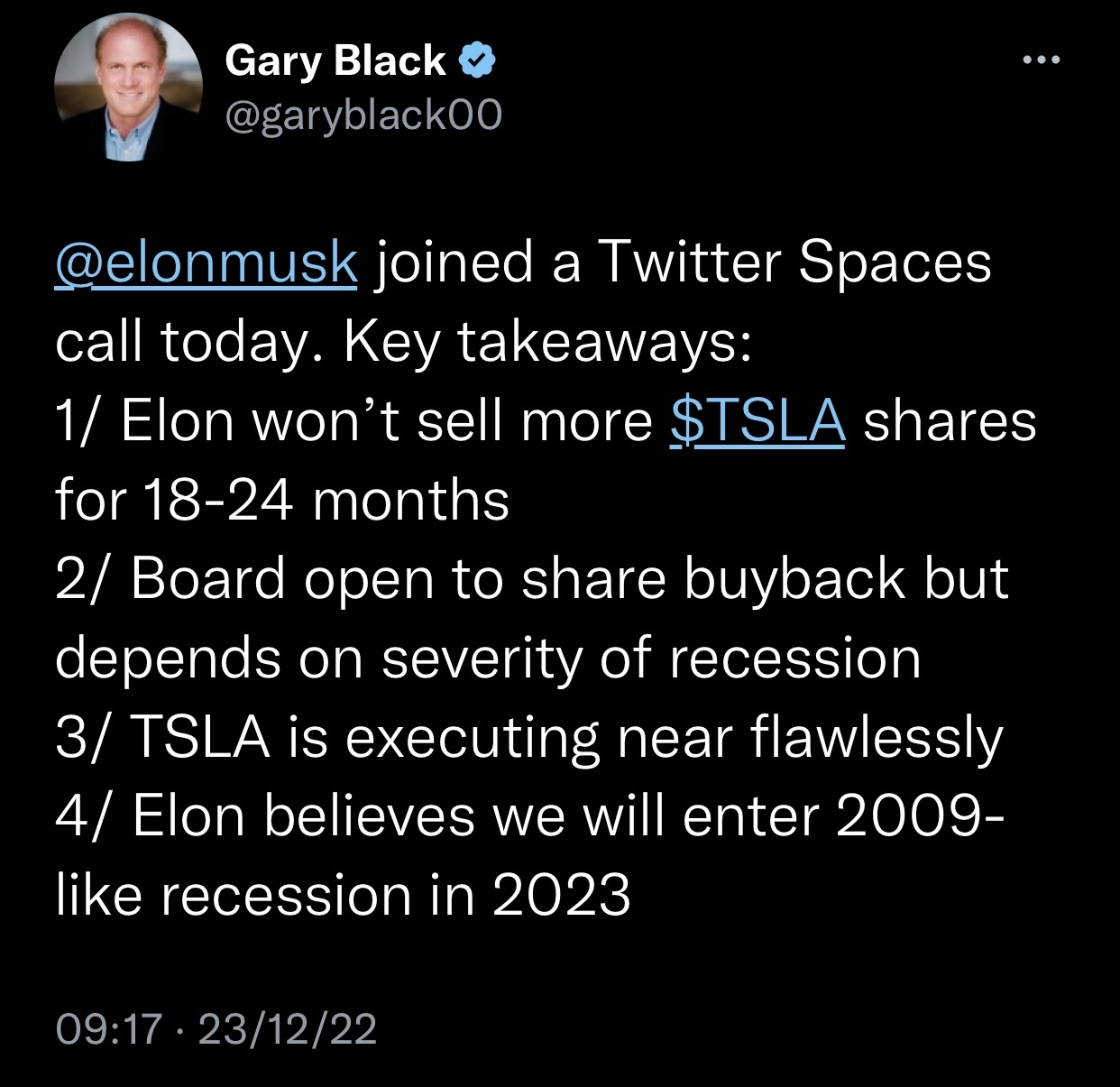 $テスラ (TSLA.US)$イーロンは2025年まで売らないと言いました