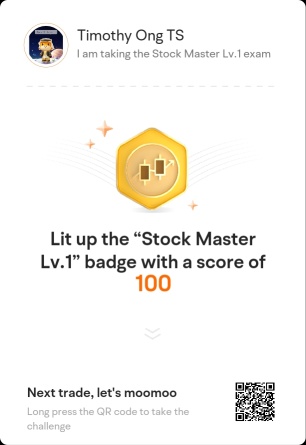 #Learn 用 moomoo ~ Stock Master 等级 1