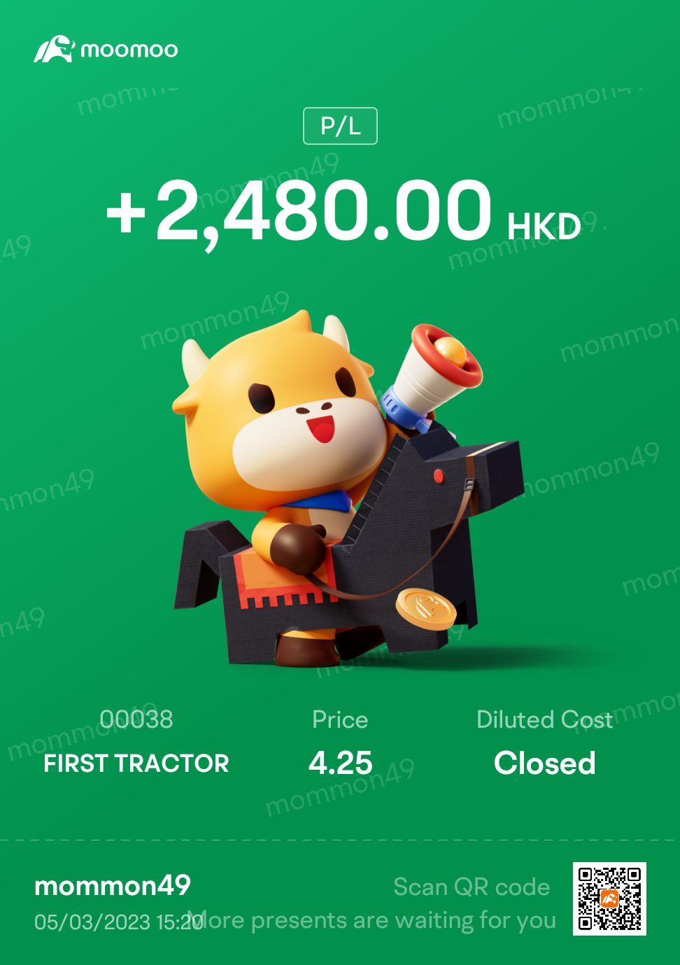 $第一拖拉機股份 (00038.HK)$ [耶]第一拖拉機🚜good investment