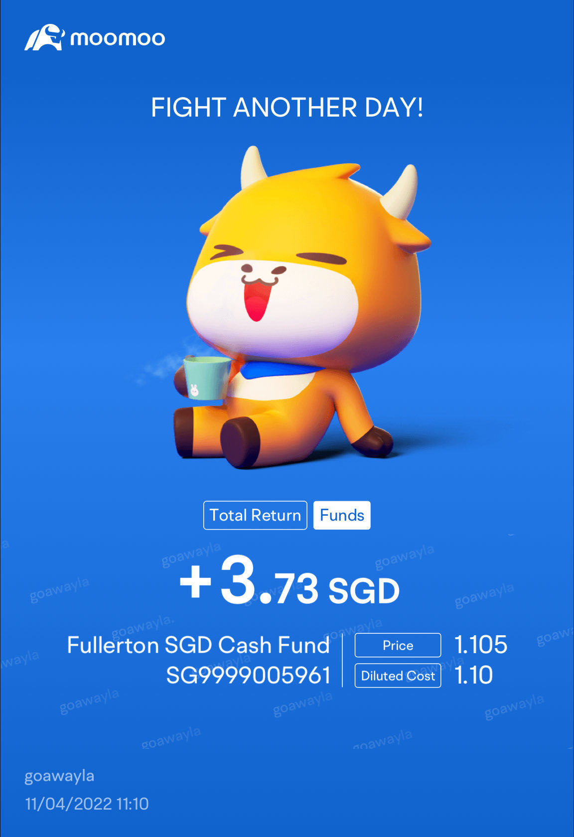 $Fullerton SGD Cash Fund (SG9999005961.MF)$ ワウ