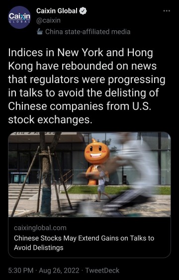 在美国上市的中国股票的复苏之路。