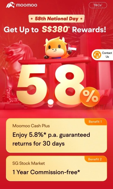 5.8% this August 2023 for your MooMoo Cash Plus, better than bank saving & fixed deposits and higher than T-bills too!