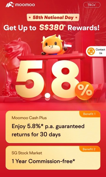 在 2023 年 8 月,您的 MooMo Cash Plus 購買 5.8%,比銀行儲蓄和定期存款更好,也比 T 票更高!