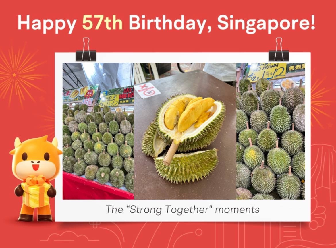 シンガポールの国民の日、おめでとうございます 🇸🇬 🥳！