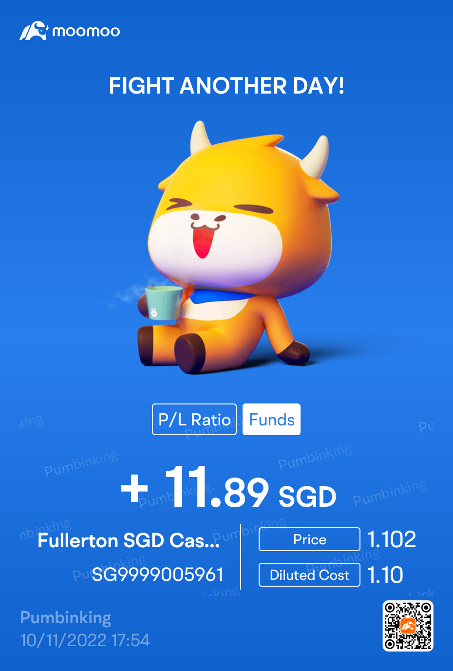 $Fullerton SGD Cash Fund (SG9999005961.MF)$ So far so good.