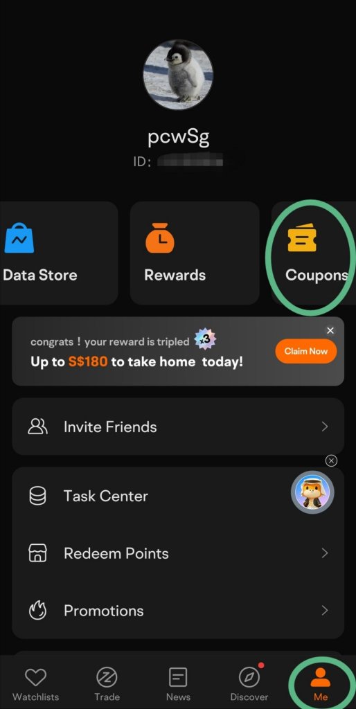 Coupon received