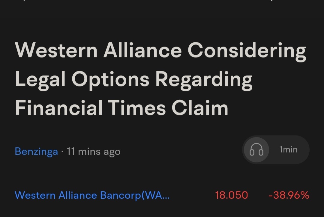 $Western Alliance Bancorp (WAL.US)$$PacWest Bancorp (PACW.US)$ Rigged market see this BS