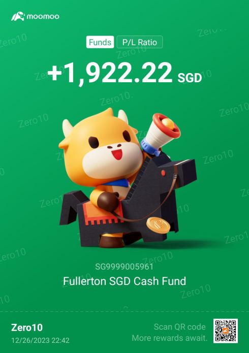 Fullerton SGD Cash Fund!