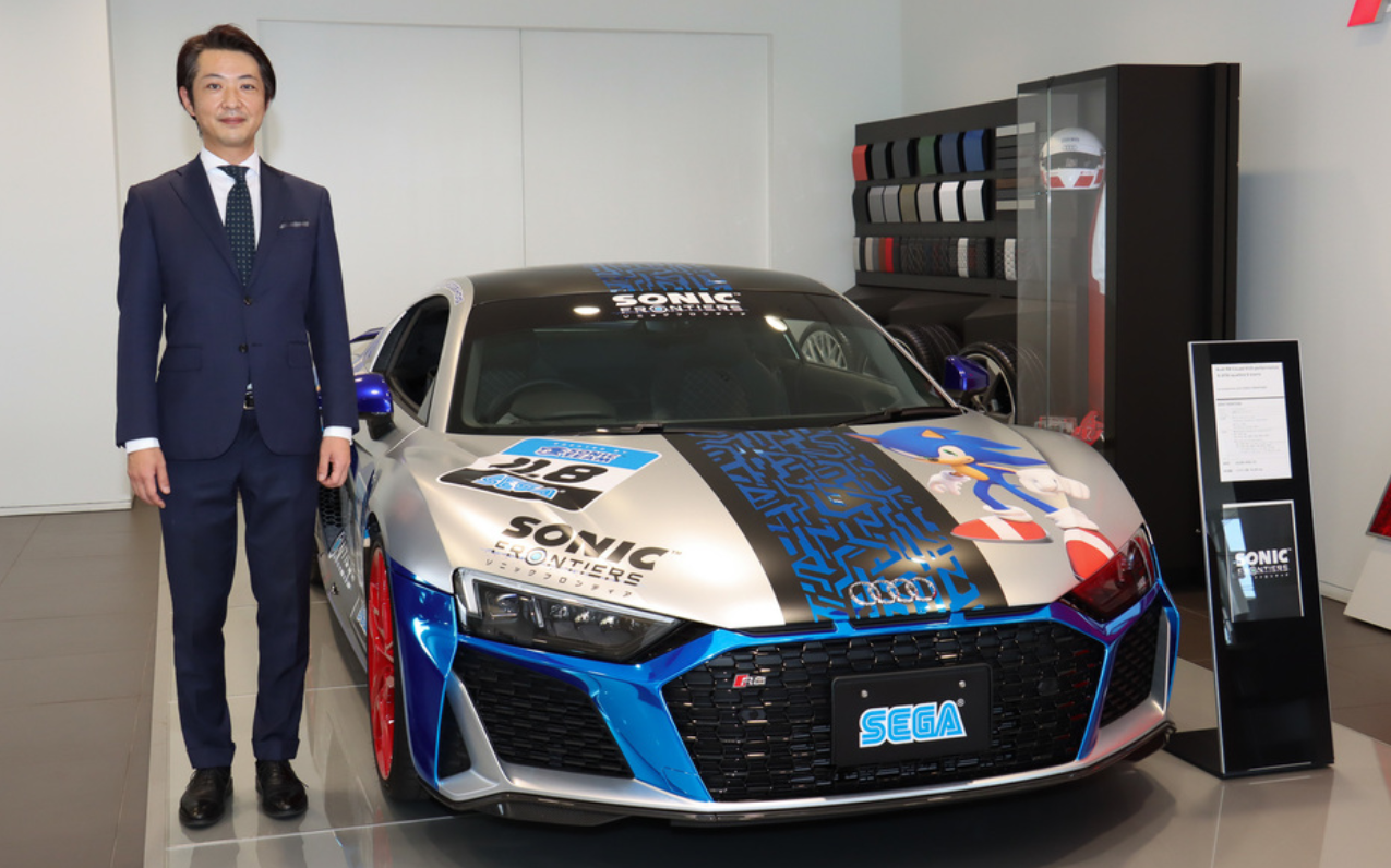 SEGA在全国娱乐节上公开展示了“Audi R8”上的“Sonic Frontier”包装车，展出后决定进行销售。