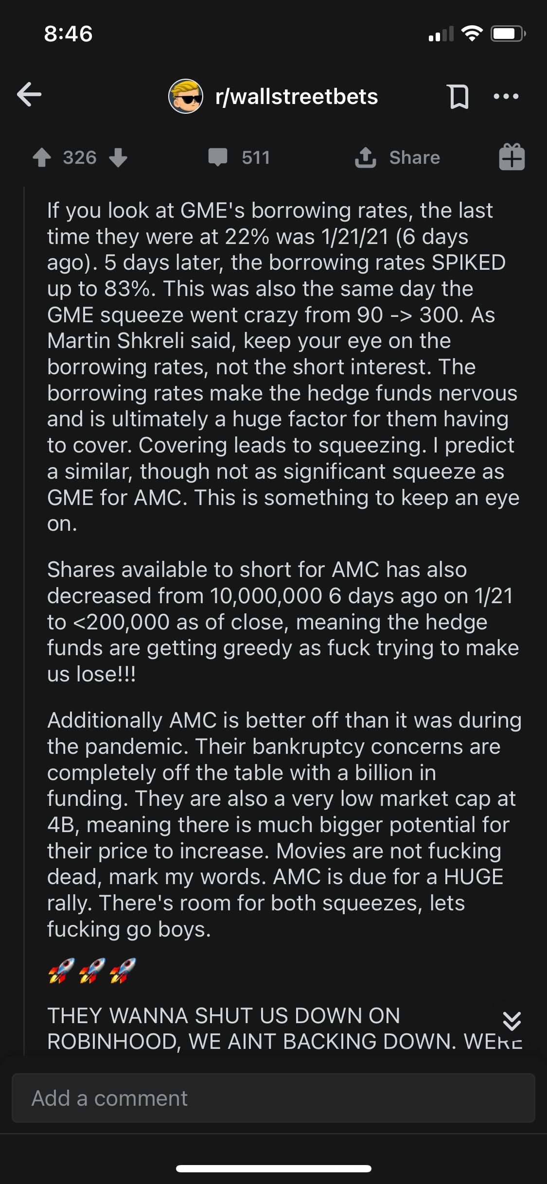 AMC的逻辑流程。持有强势！