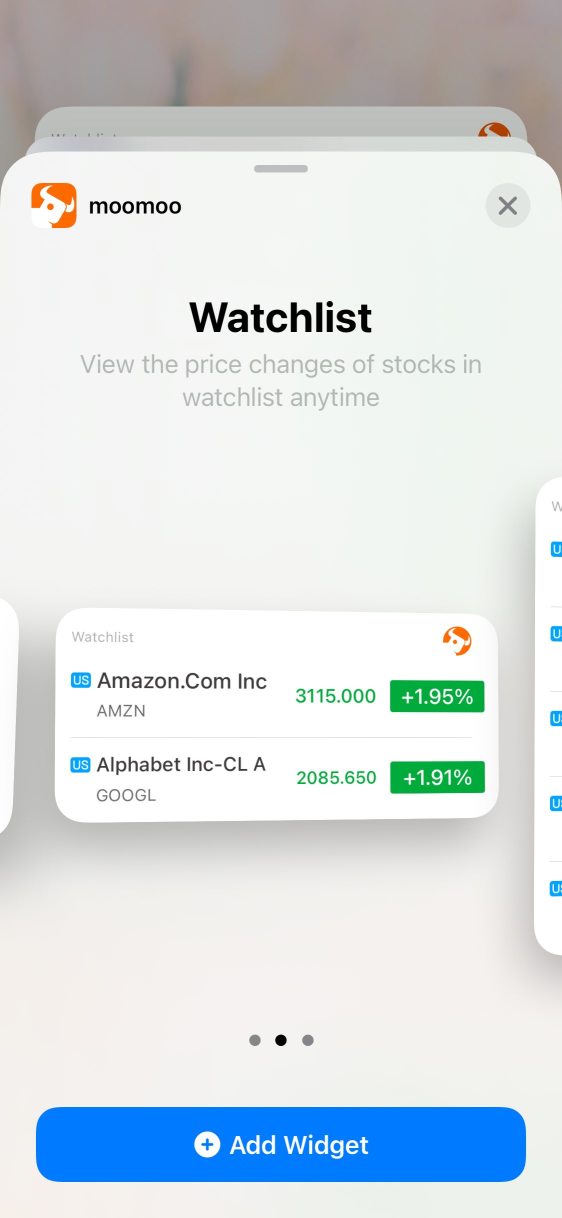 Using widgets to check stock prices (iphone)