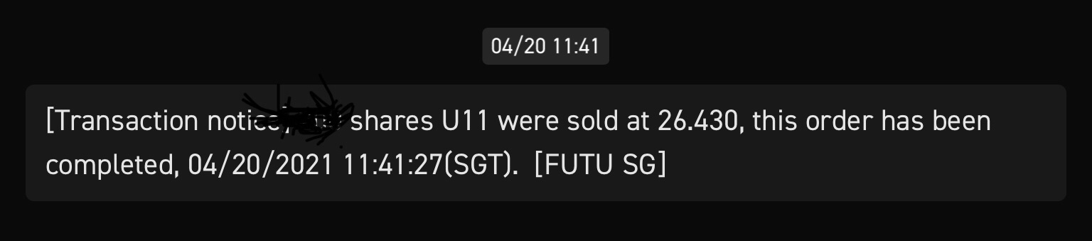 $UOB (U11.SG)$  Lucky, I sold half yesterday 💰💰  I'm going to buy them back 😁