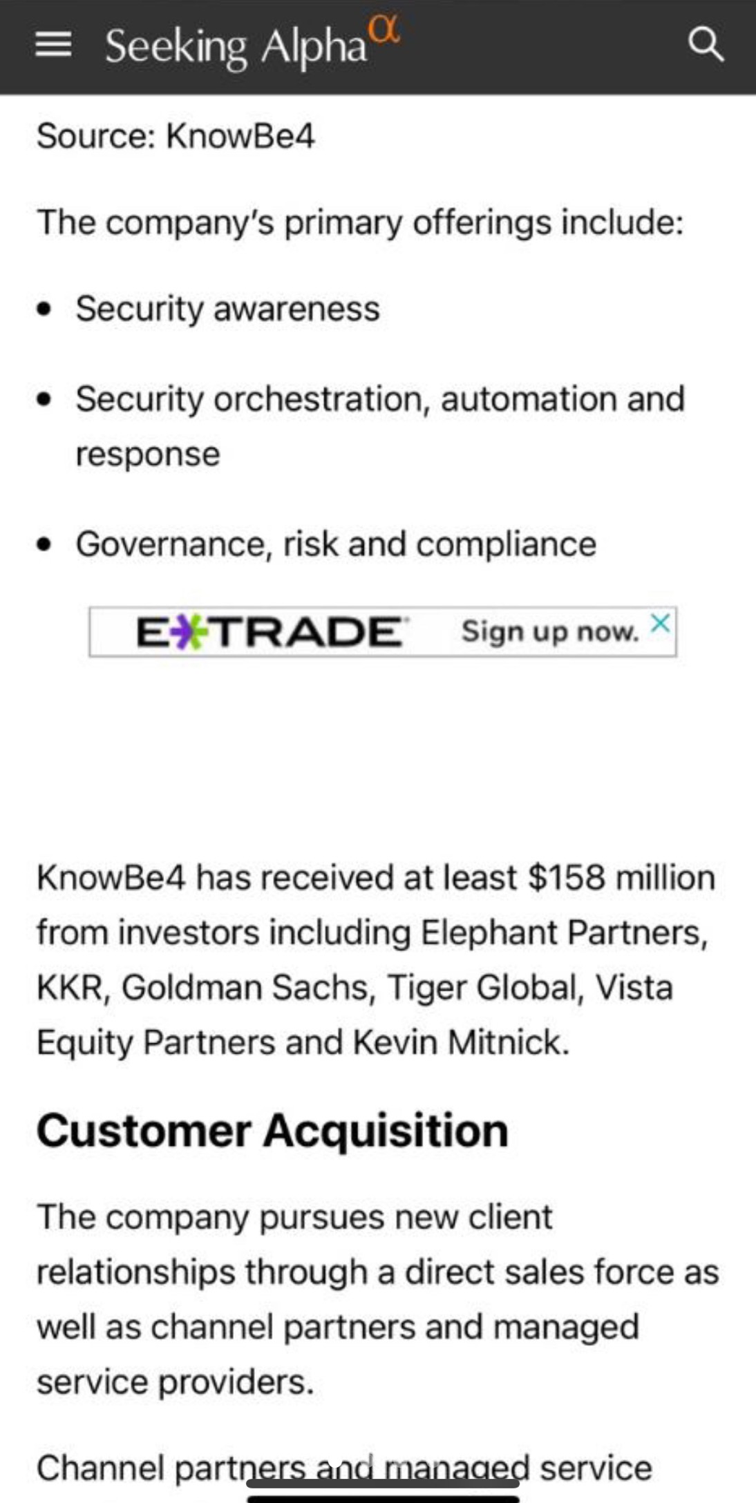 $KnowBe4 (KNBE.US)$$SOS Ltd (SOS.US)$ $Opendoor Technologies (OPEN.US)$ huge potential for KNBE