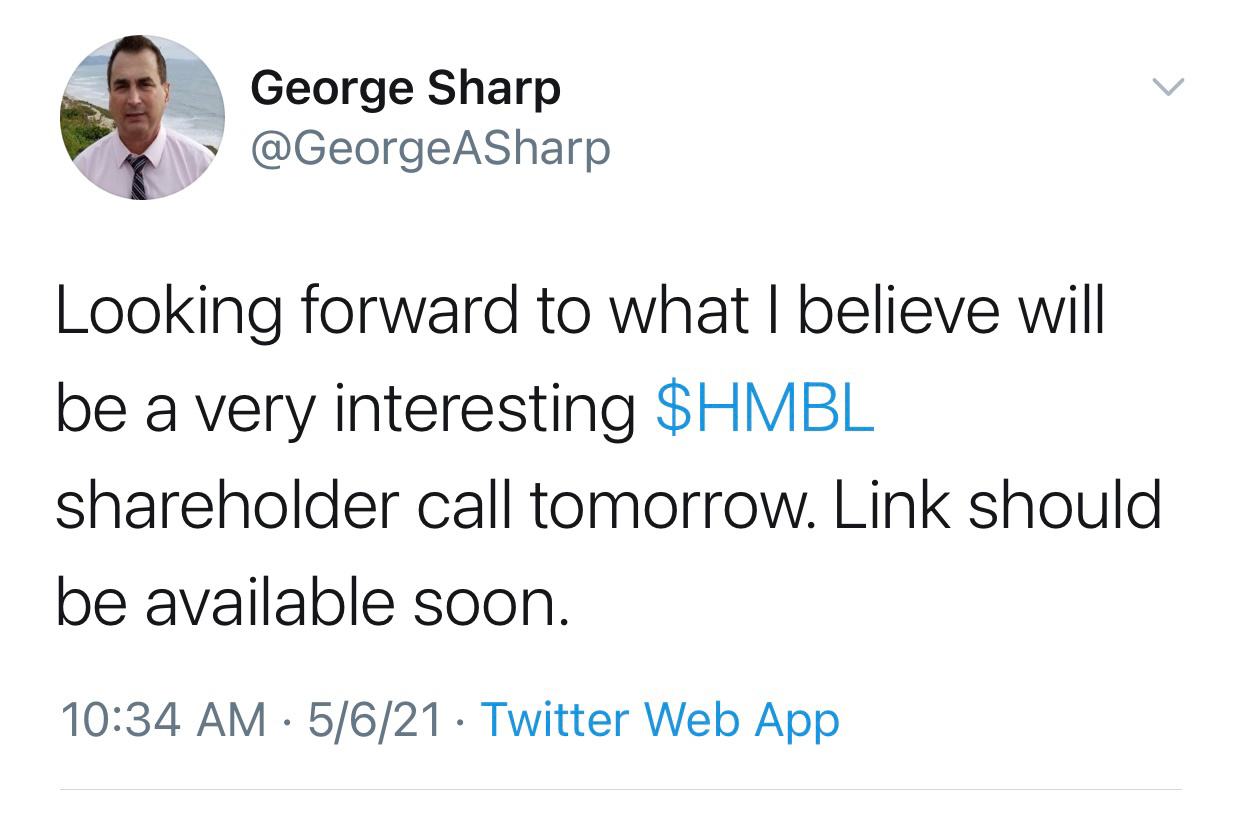 $Humbl Inc (HMBL.US)$