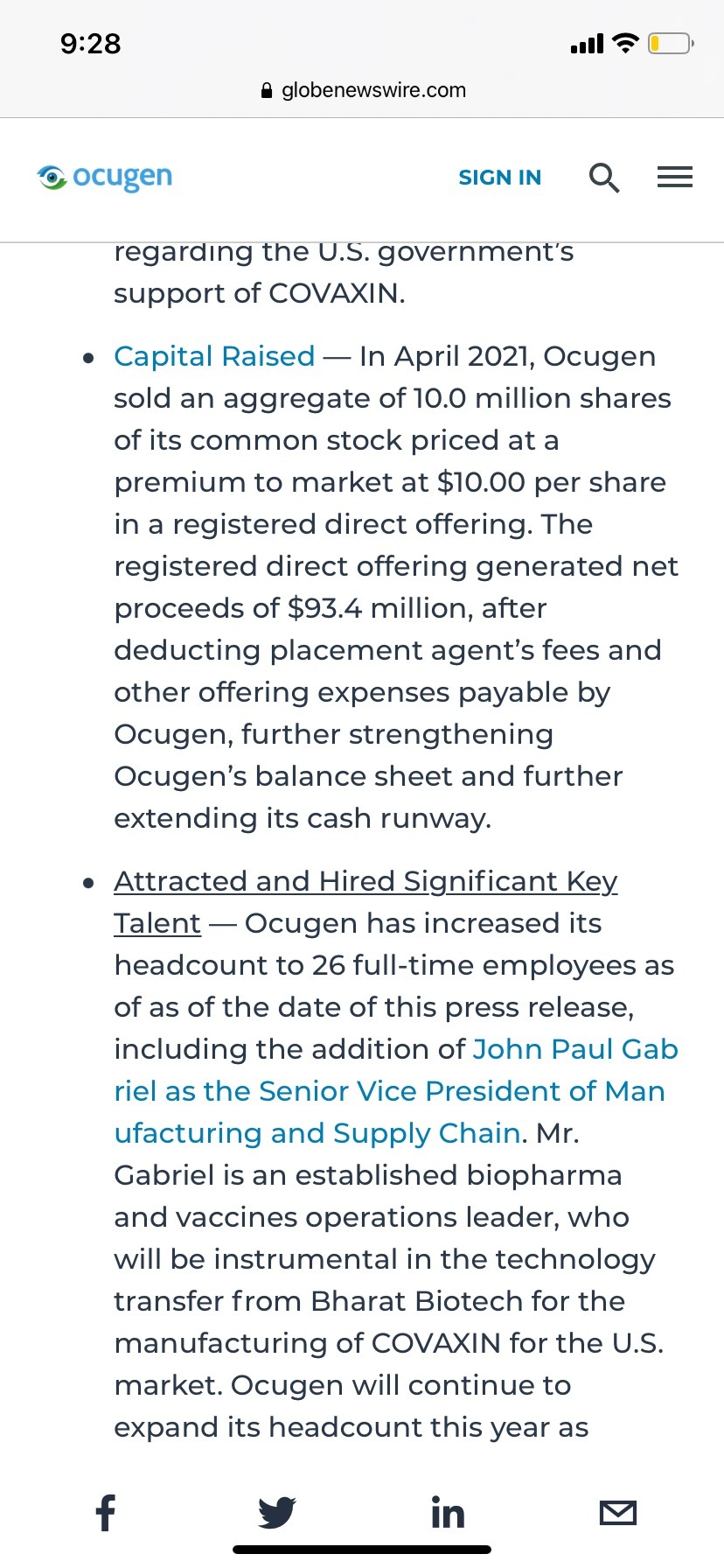 $Ocugen (OCGN.US)$