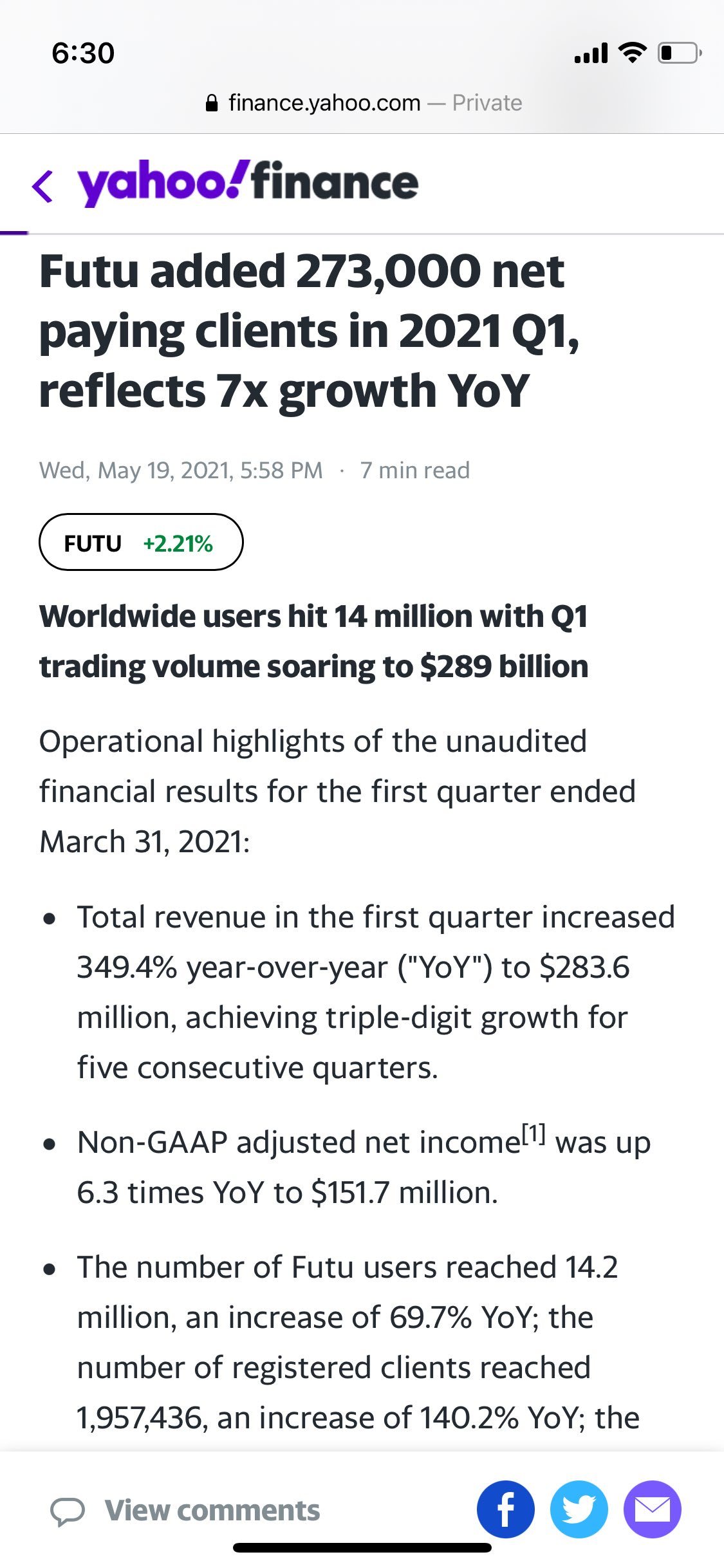 $Futu Holdings Ltd (FUTU.US)$ Futu to the moon🚀