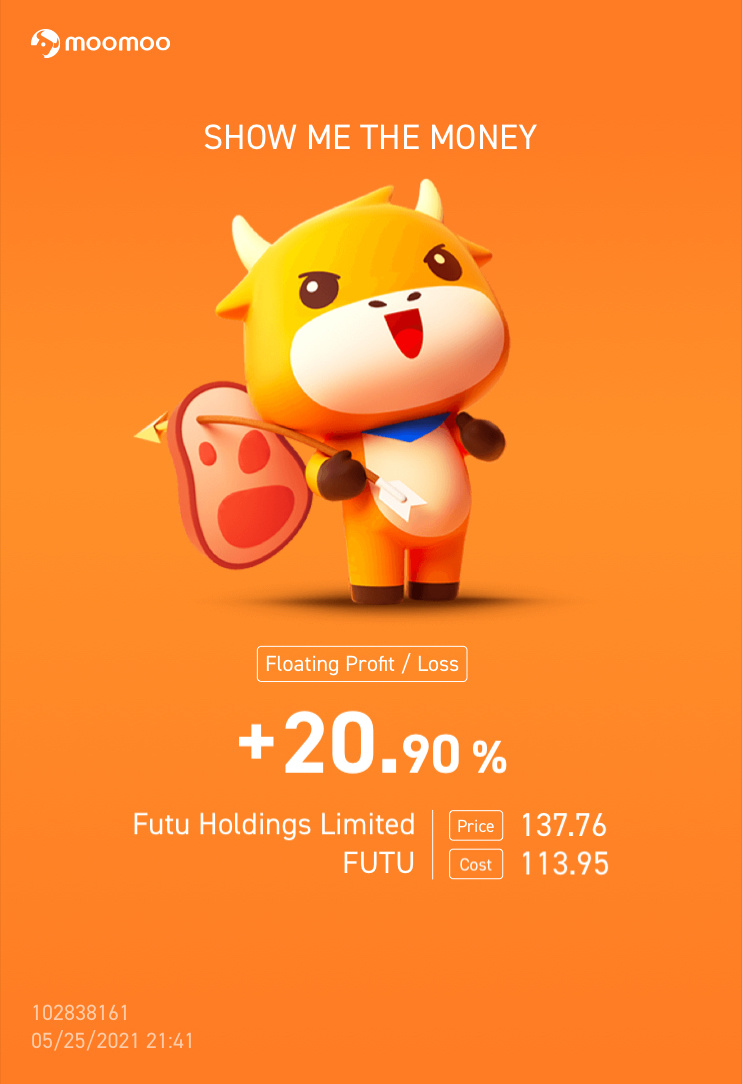 $フートゥー・ホールディングス (FUTU.US)$ 170まで保持してください!! 🚀