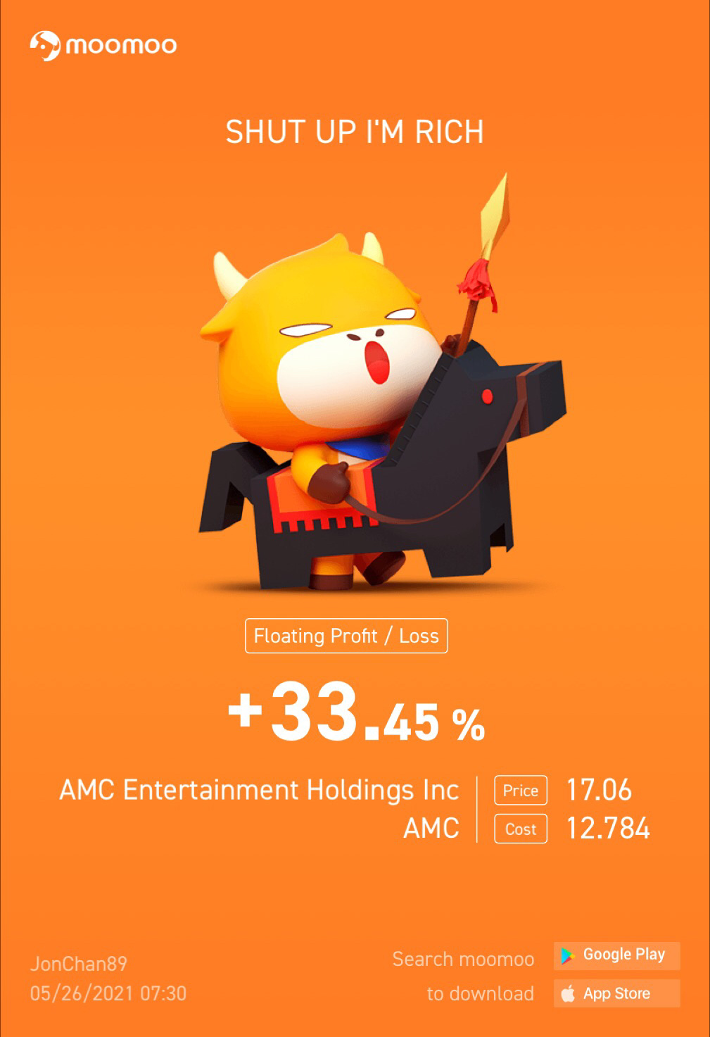 $AMC Entertainment (AMC.US)$ To the moon !