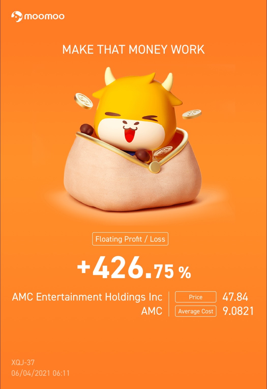 $AMCエンターテインメント クラスA (AMC.US)$8.01ギャングチェックイン、まだ販売していません