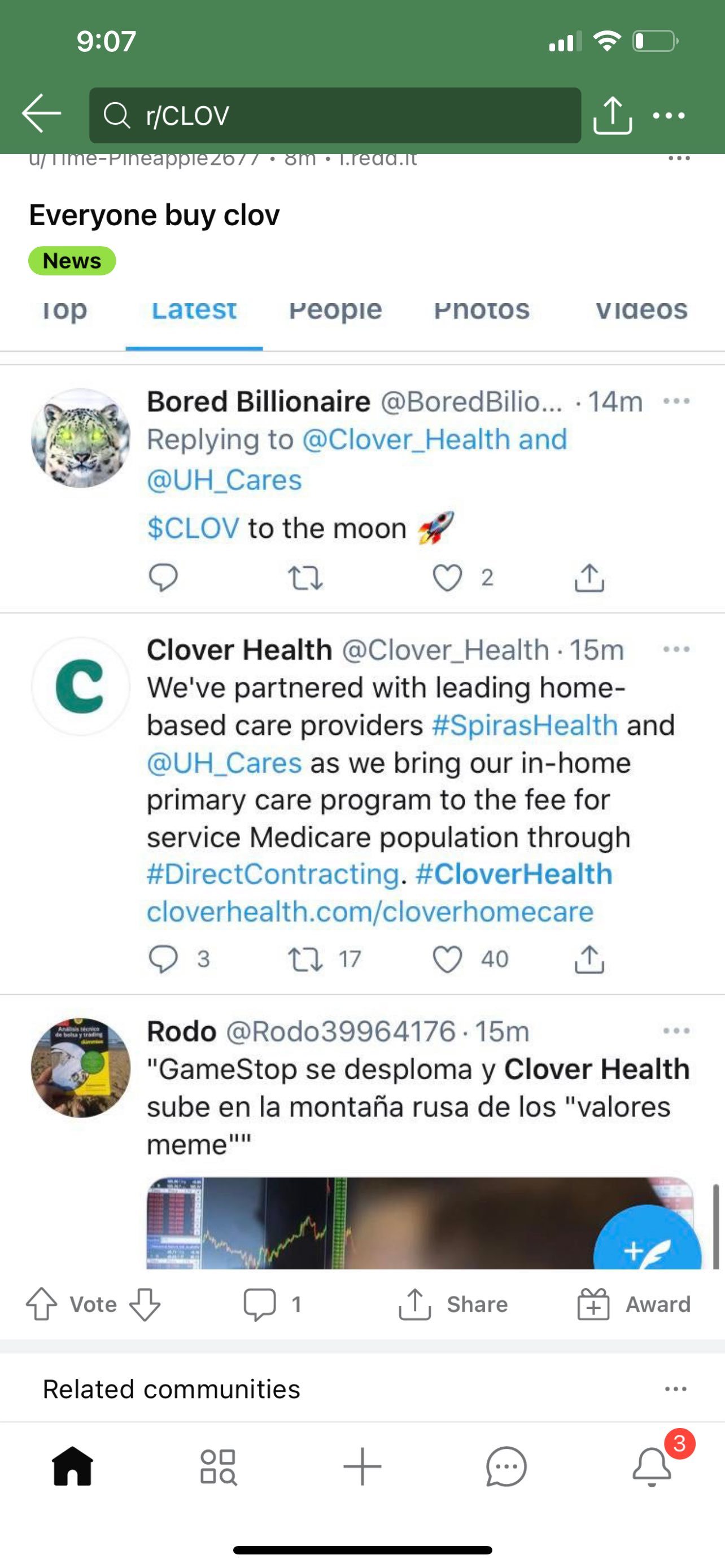 $Clover Health (CLOV.US)$ 🚀🚀🚀