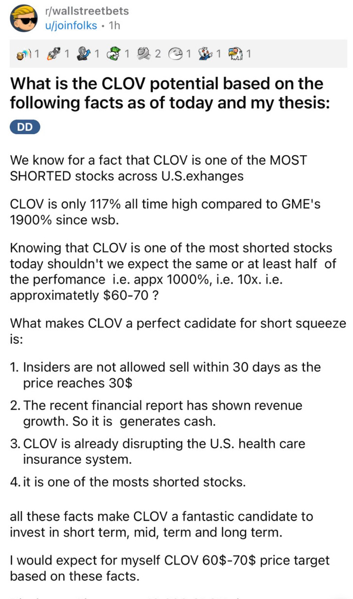 $Clover Health (CLOV.US)$