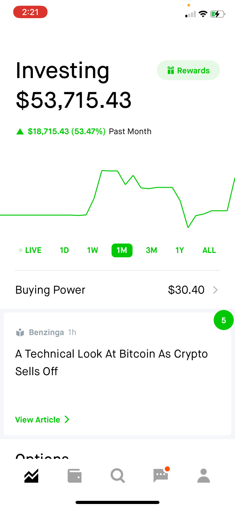 P/L and Position 6/21