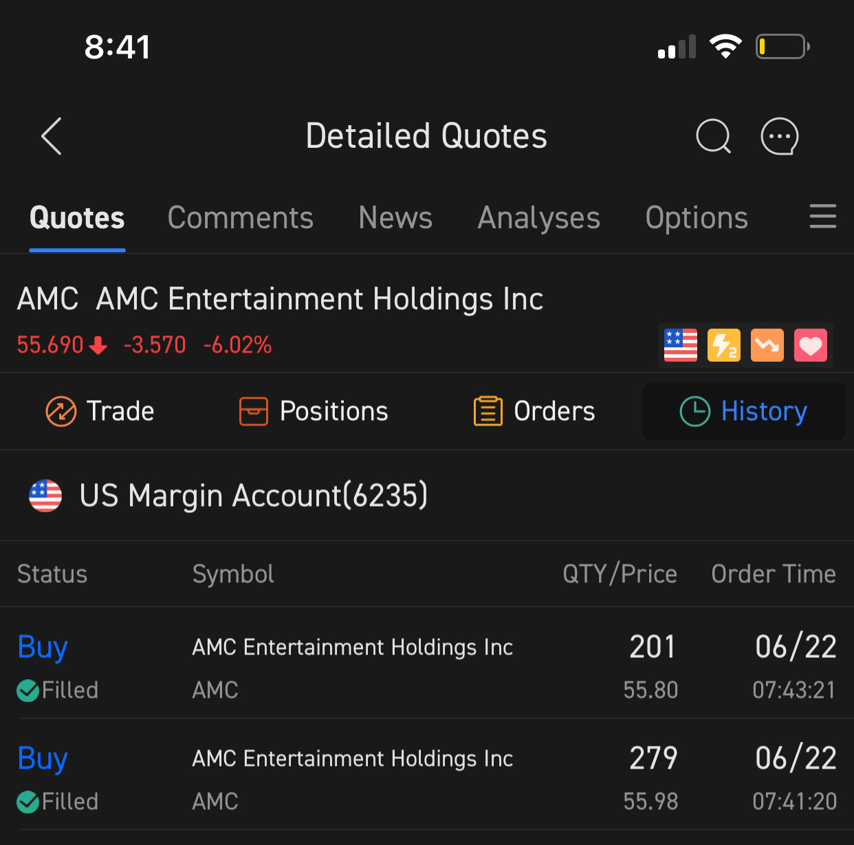 $AMCエンターテインメント クラスA (AMC.US)$ エイプスのための1倍の良いもの🚀🚀🚀月に行きましょう tgt