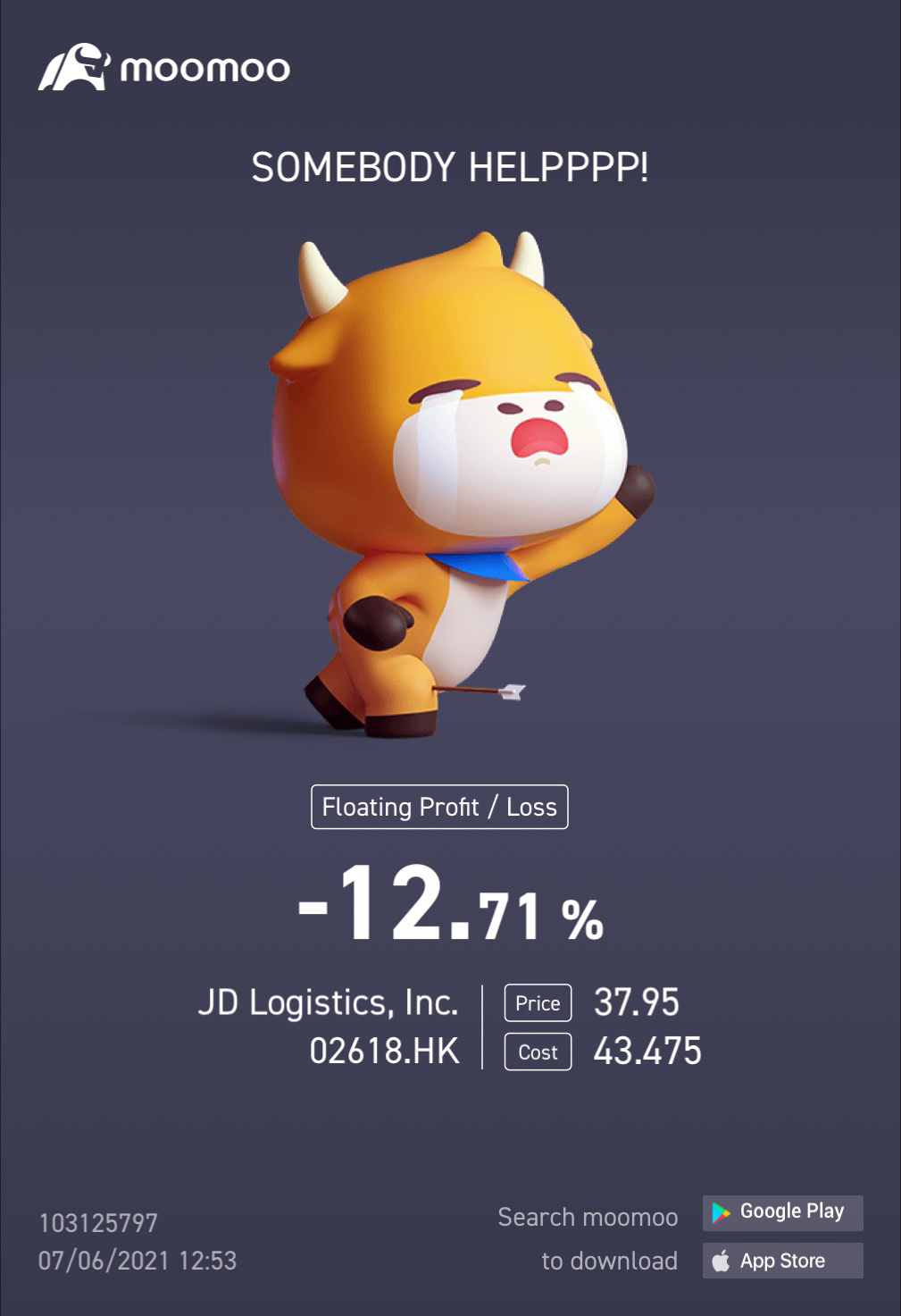 $JD LOGISTICS (02618.HK)$マイページの天