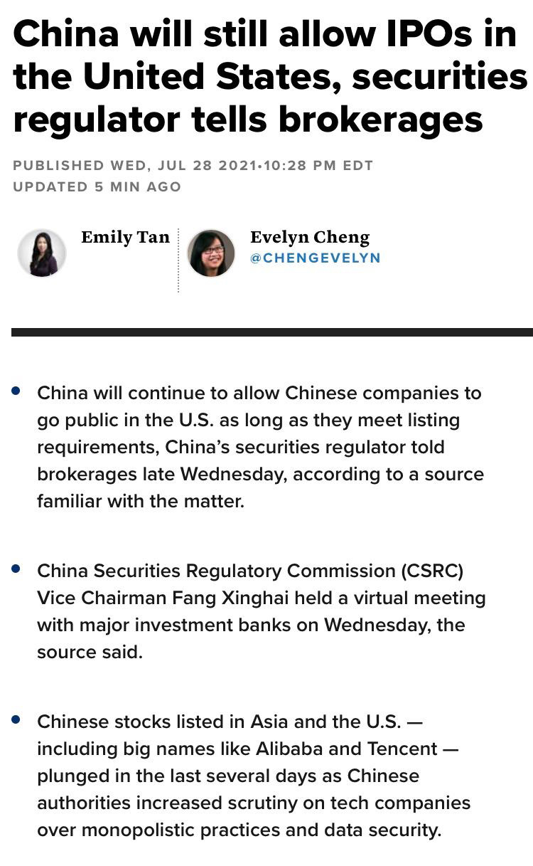 $富途控股 (FUTU.US)$ 这意味着Futu照常营业。因此它应该恢复到150美元以上的正常定价。在价格每天飙升5-10％之前，立即上车！八月将再次宣布收入。