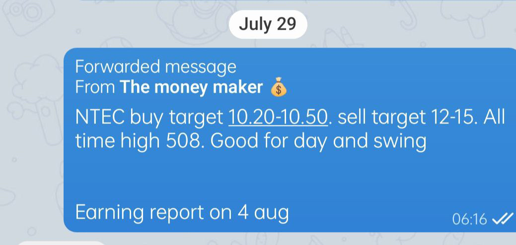 $Intec Pharma Ltd (NTEC.US)$ make money with me i do daily updates! telegram me @makemoneytogetherrr