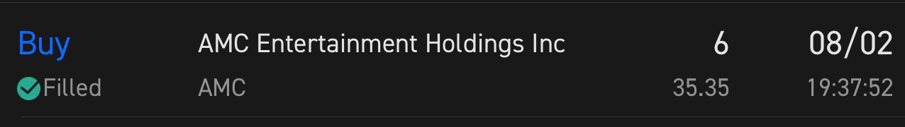 $AMCエンターテインメント クラスA (AMC.US)$ ええ目が覚めた時ValieとBotがいました