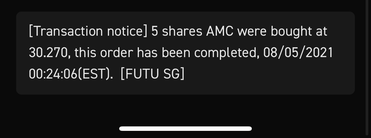 $AMC Entertainment (AMC.US)$ played my part and bought 5 shares