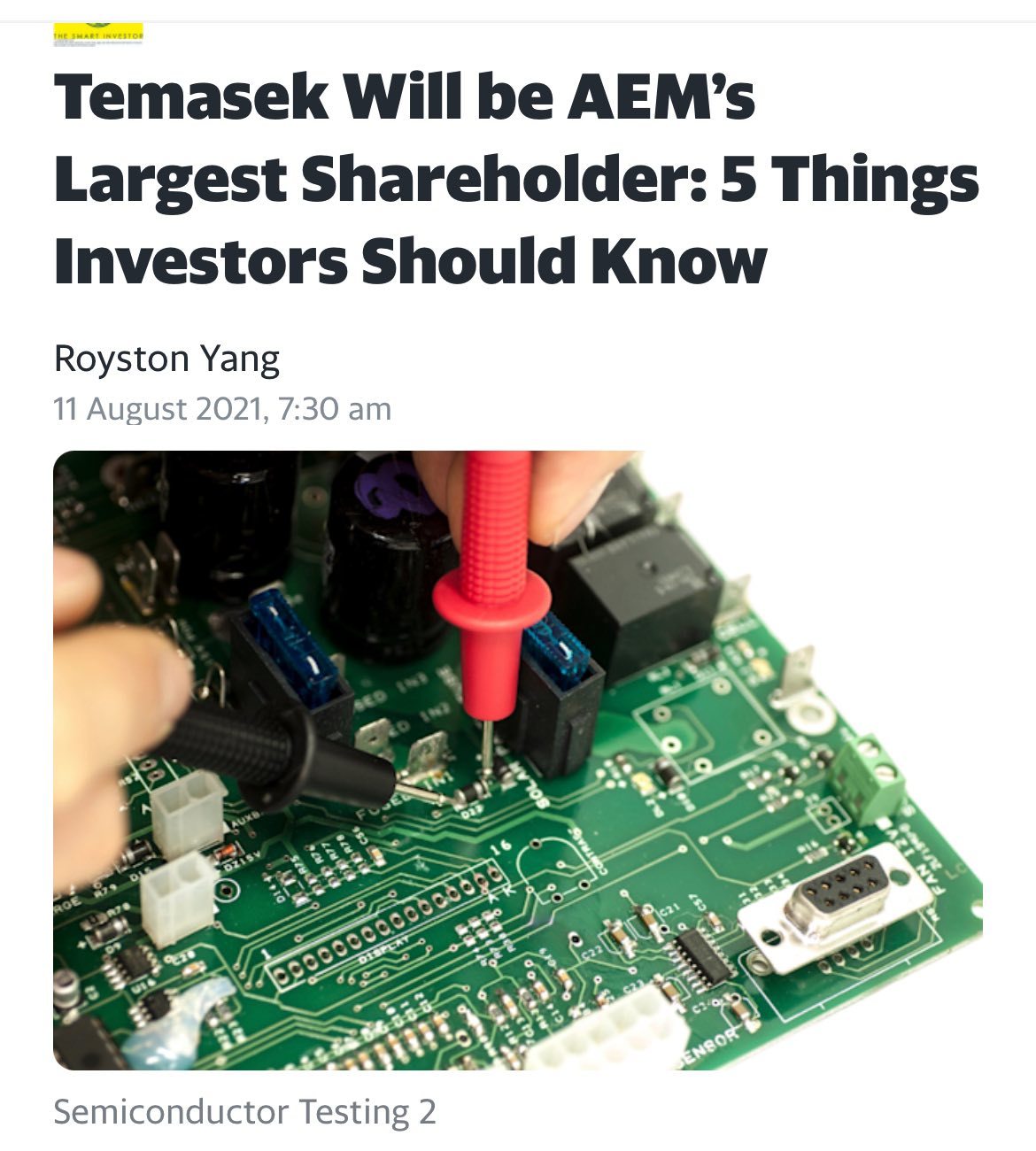 $AEM SGD (AWX.SG)$ https://sg.finance.yahoo.com/news/temasek-aem-largest-shareholder-5-233000859.html