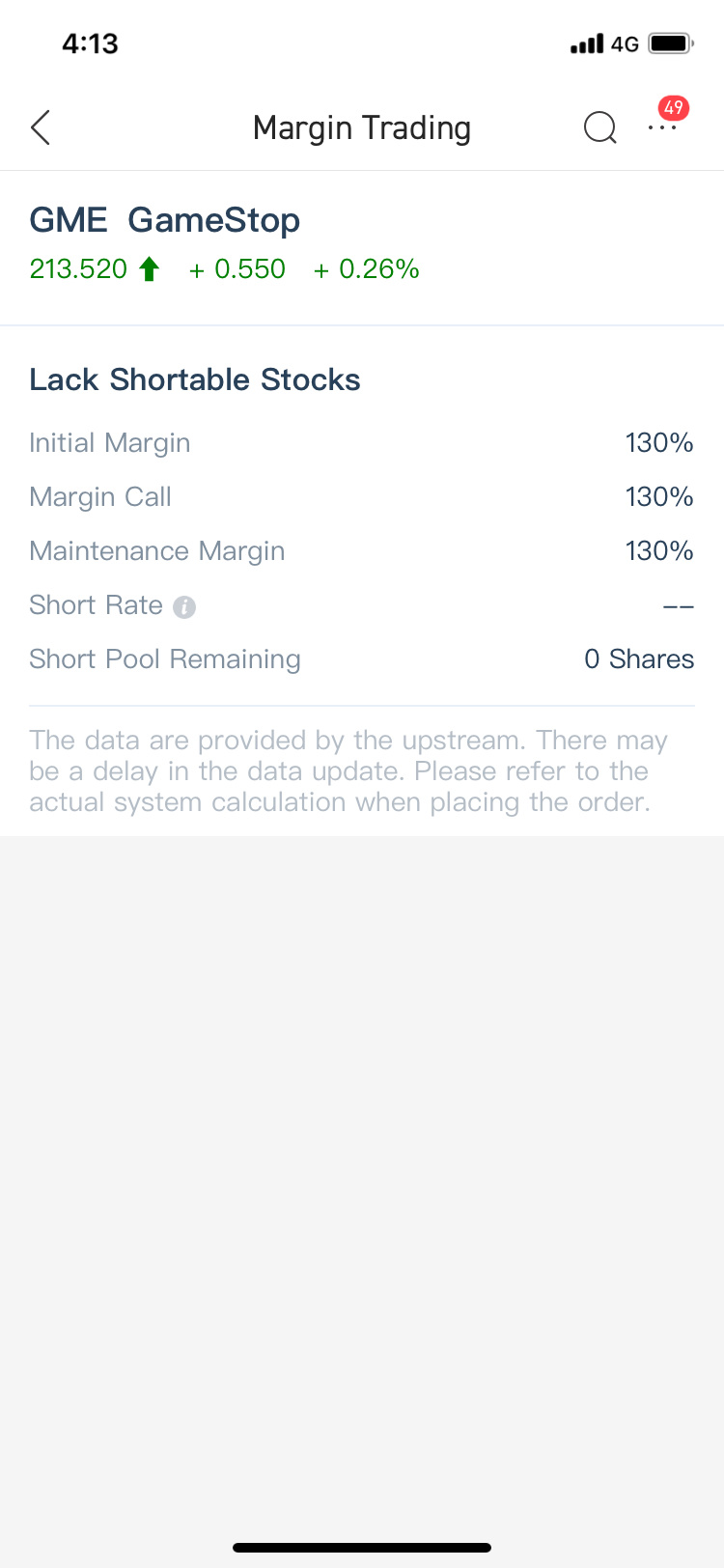 $游戏驿站 (GME.US)$ HF股票已无存货! 月球的信号？