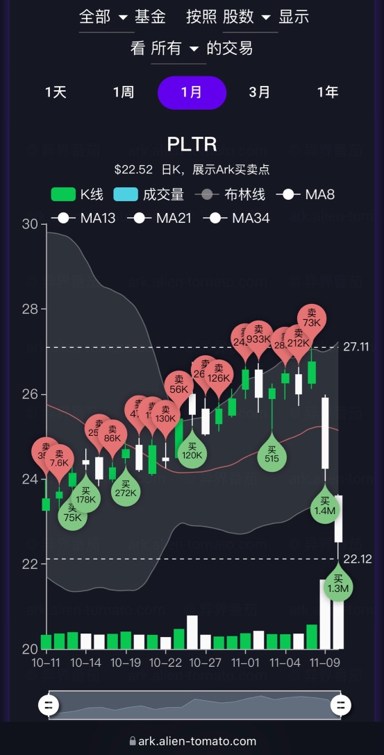 PLTR 木頭姐 還抄底嗎？