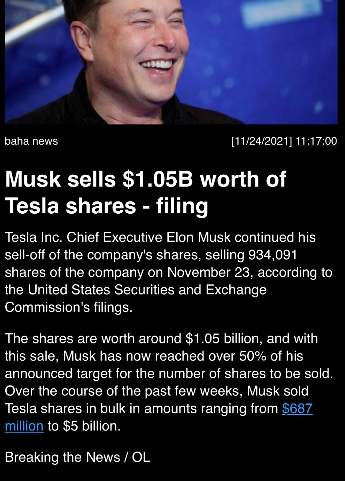 $Tesla (TSLA.US)$