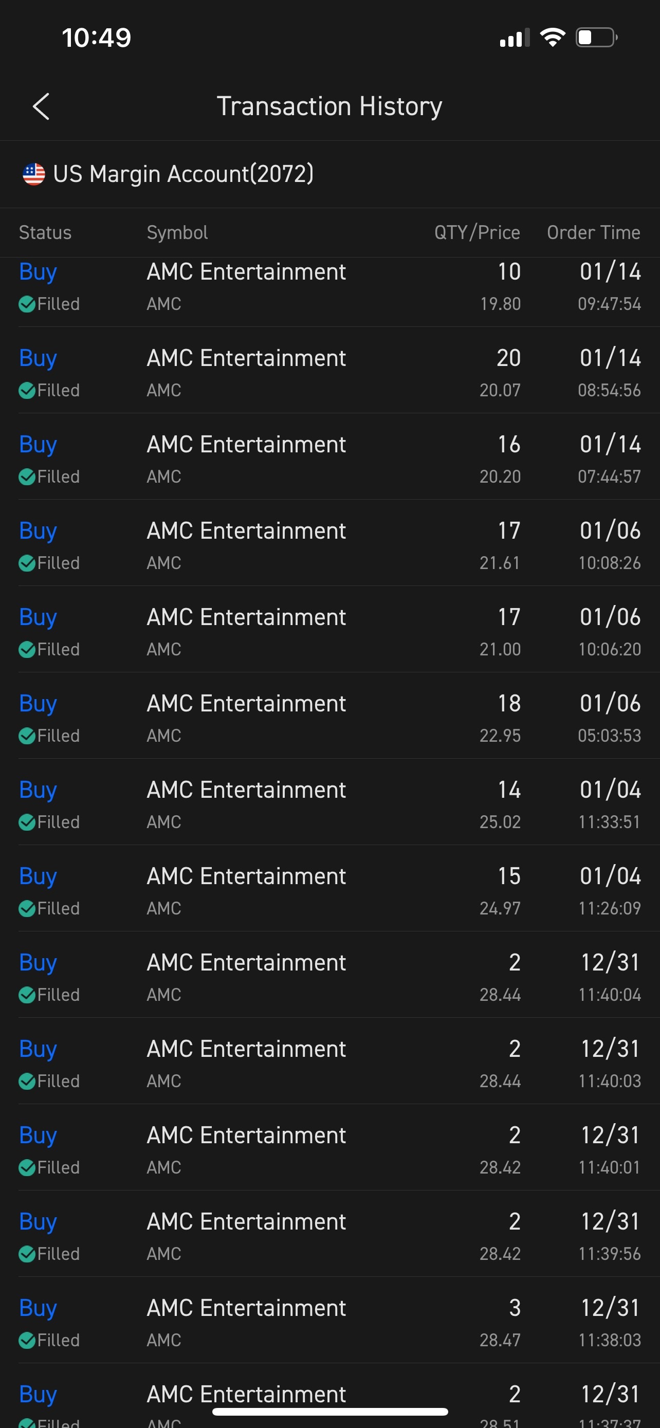 $AMC院线 (AMC.US)$  转变成爱好。