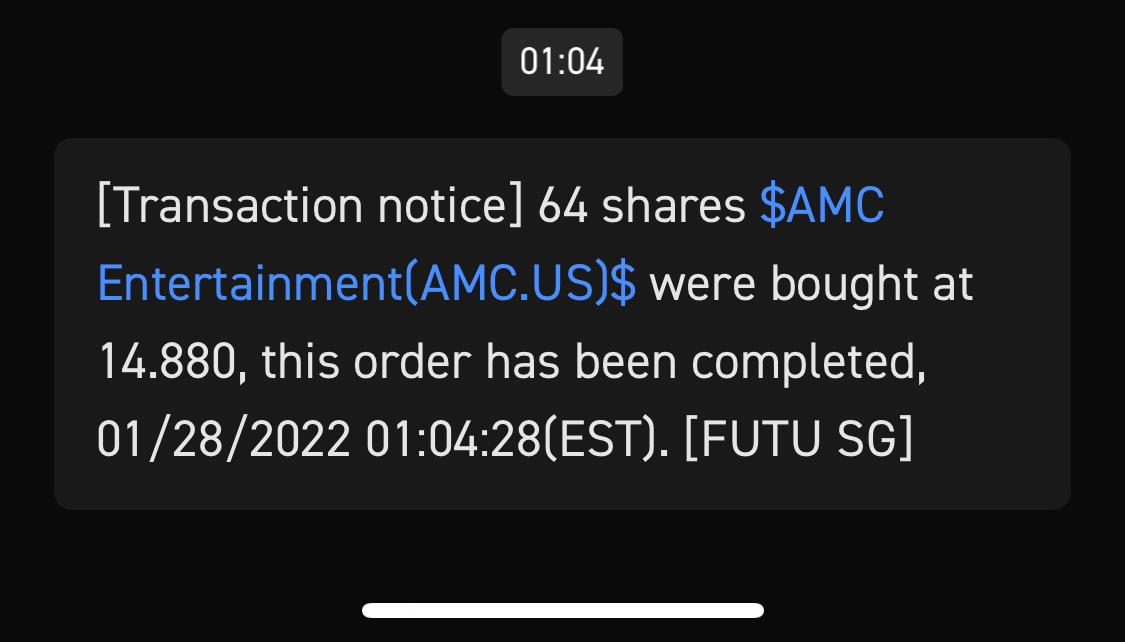 $AMCエンターテインメント クラスA (AMC.US)$もっと買った。HODL[クールな顔]